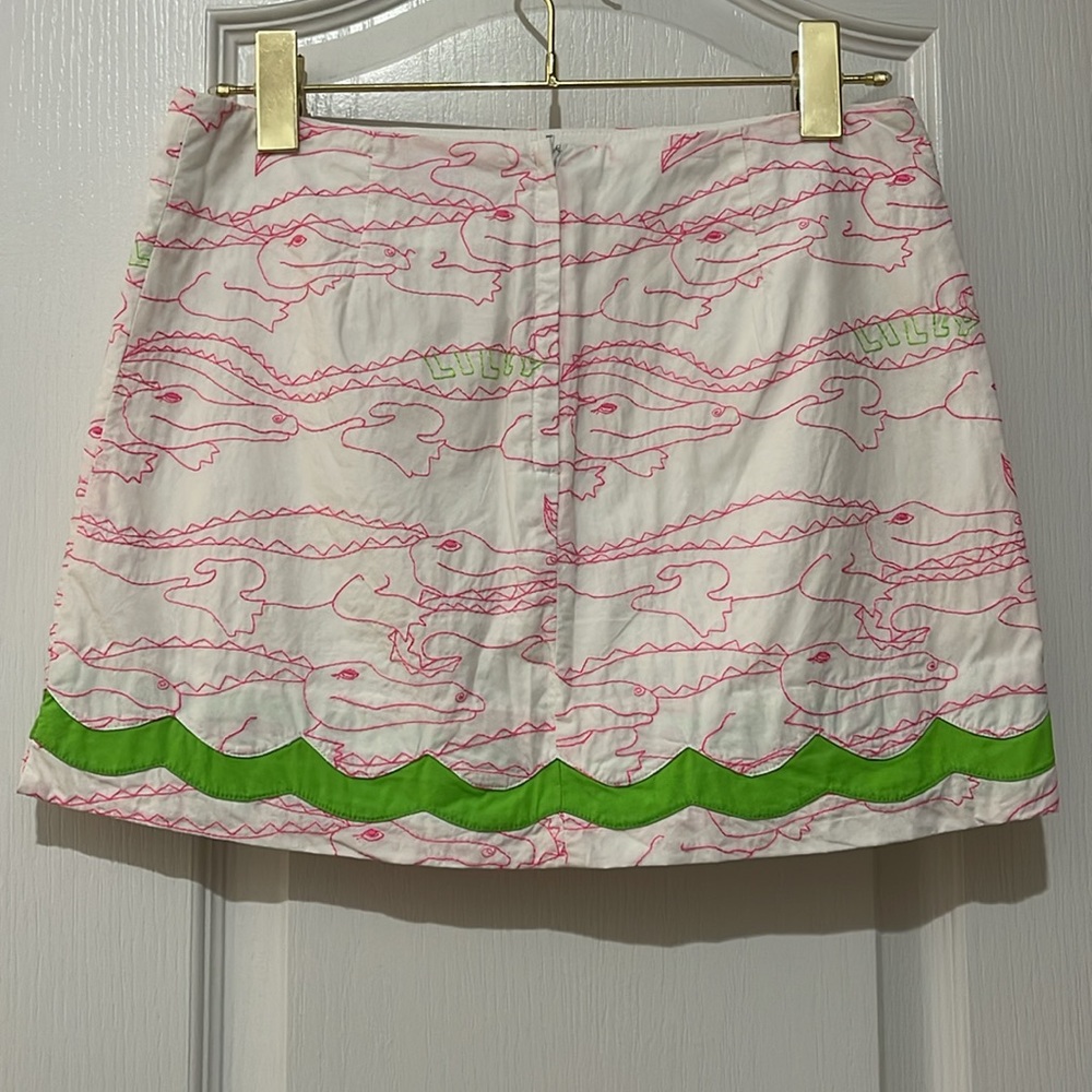 Lilly Pulitzer Alligator skort size 0 EUC - Picture 2 of 3